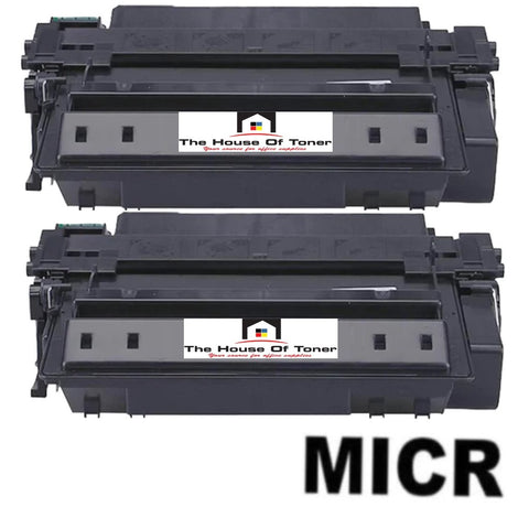 Compatible Toner Cartridge Replacement for HP Q7551X (51X) High Yield Black (13K YLD) 2-Pack (W/Micr)