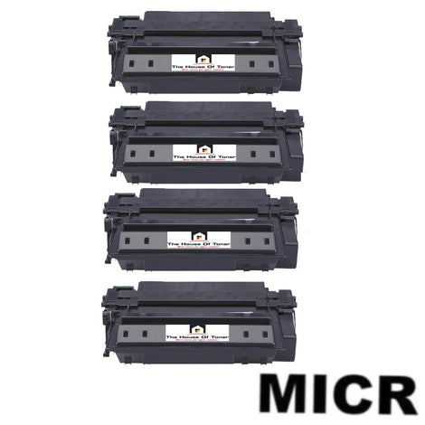 Compatible Toner Cartridge Replacement for HP Q7551X (51X) High Yield Black (13K YLD) 4-Pack (W/Micr)