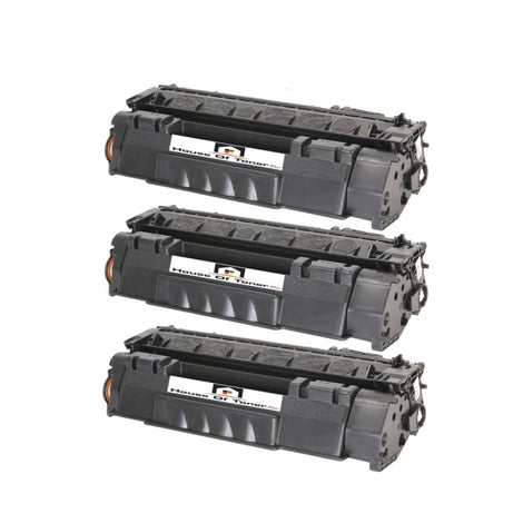 Compatible Toner Cartridge Replacement for HP Q7553X (53X) High Yield Black (7K YLD) 3-Pack