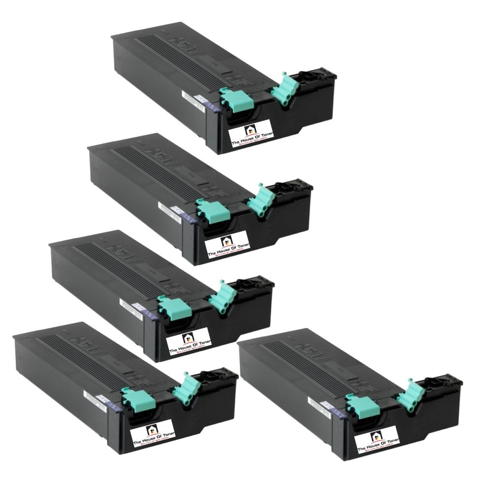 Compatible Toner Cartridge Replacement for SAMSUNG SCXD6555A (SCX-D6555A) Black (25K YLD) 5-Pack