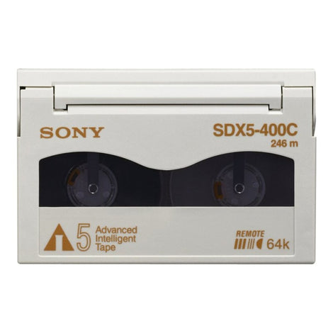 SONSDX5-400C Sony SDX-5-400C - AIT 5 - 400 GB / 1.04 TB - for AIT e1040s, i1040s, SDX-D1100v; AIT Library LIB 162/A5, 81/A5, D81/A