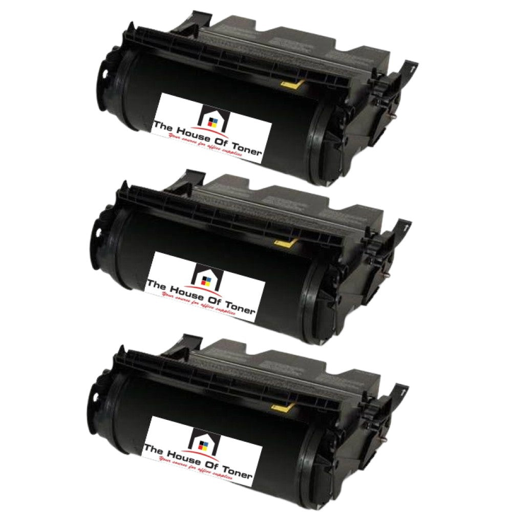 Compatible Toner Cartridge Replacement for Lexmark T650H21A (High Yield Black) 25K YLD (3-Pack)