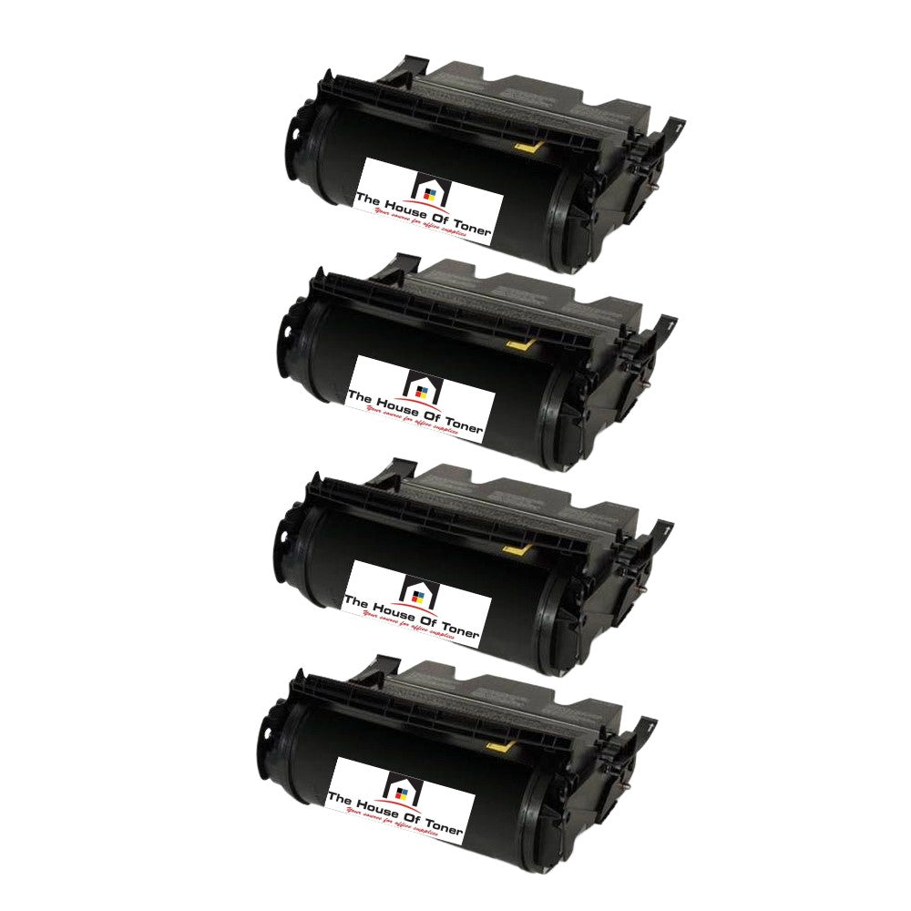 Compatible Toner Cartridge Replacement for Lexmark T650H21A (High Yield Black) 25K YLD (4-Pack)