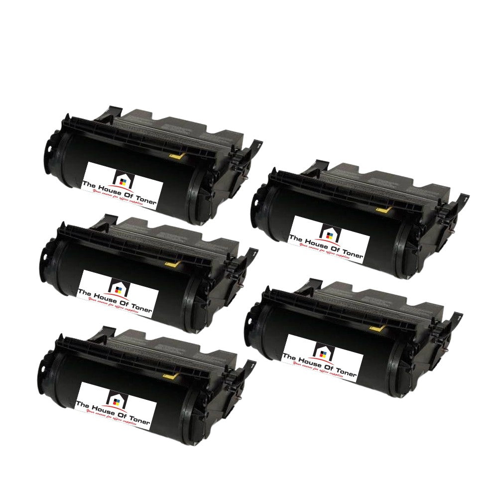 Compatible Toner Cartridge Replacement for Lexmark T650H21A (High Yield Black) 25K YLD (5-Pack)