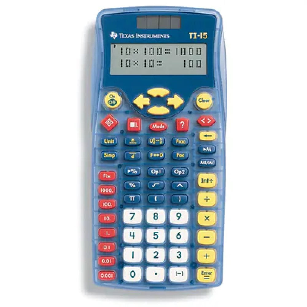 Texas Instruments TI-15 Explorer Teacher Kit - Pocket calculator - solar panel, battery (pack of 10)