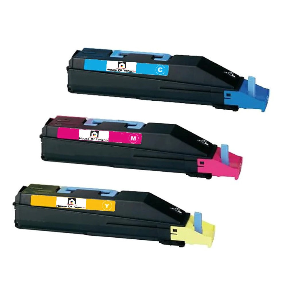 Compatible Toner Cartridge Replacement For Copystar TK857M; TK857C; TK857Y (TK-857C; TK-857M; TK857Y) Cyan, Magenta, Yellow (3 Pack)