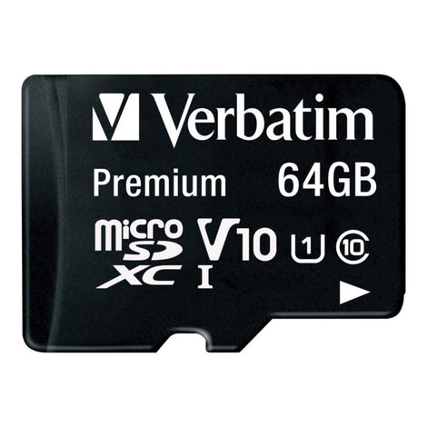 VER44084 VERBATIM Prem microSDXC 64GB MEM CARD/ADAPTER