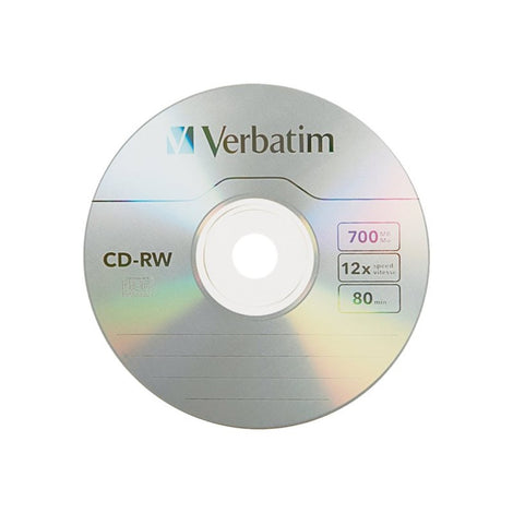 VER94325 VERBATIM CD-RW DL+ BRAND 10pk 700MB/4X COLOR SLIM