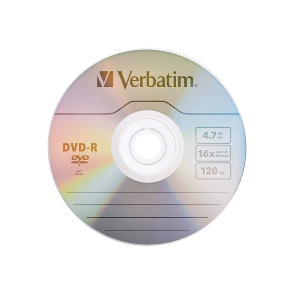 VER95058 VERBATIM DVD-R BRAND SLV 25pk 4.7GB/16X SPINDLE
