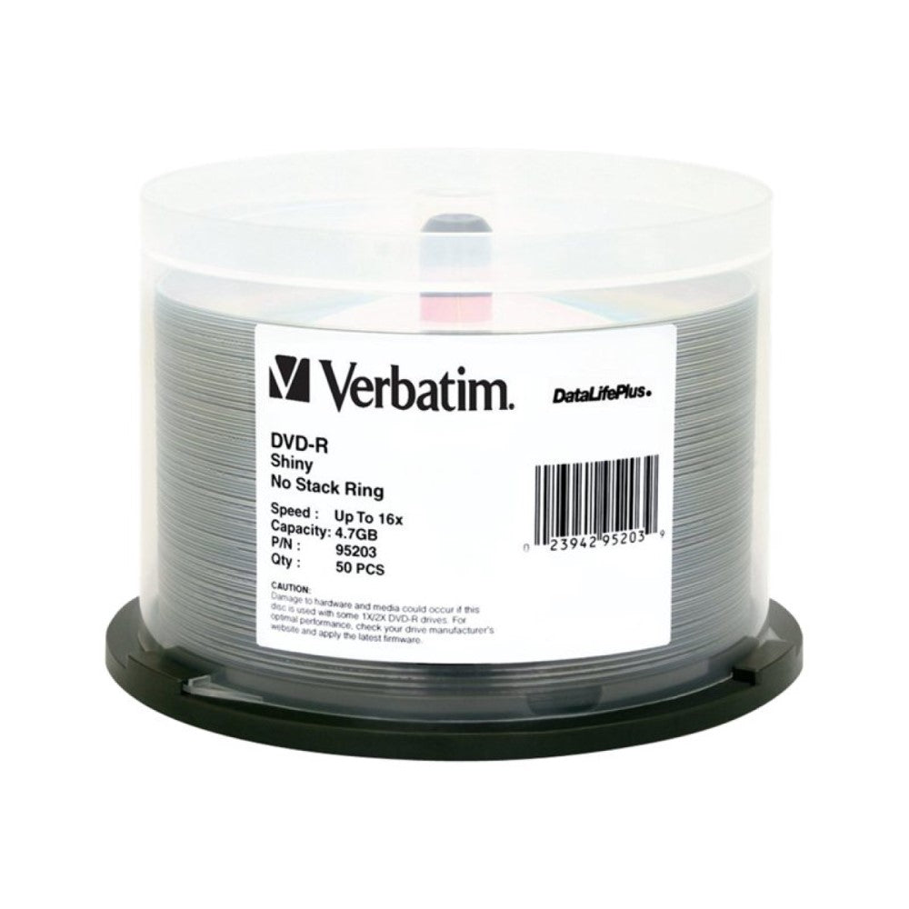 VER95203 VERBATIM DVD-R DL+ SILK 50pk 4.7GB/16X SPIN-SLVR