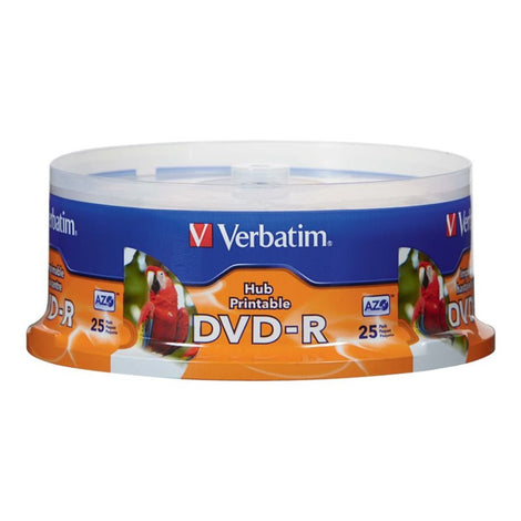 VER96191 VERBATIM DVD-R WHT INKJT 25pk 4.7GB/16X SPINDLE