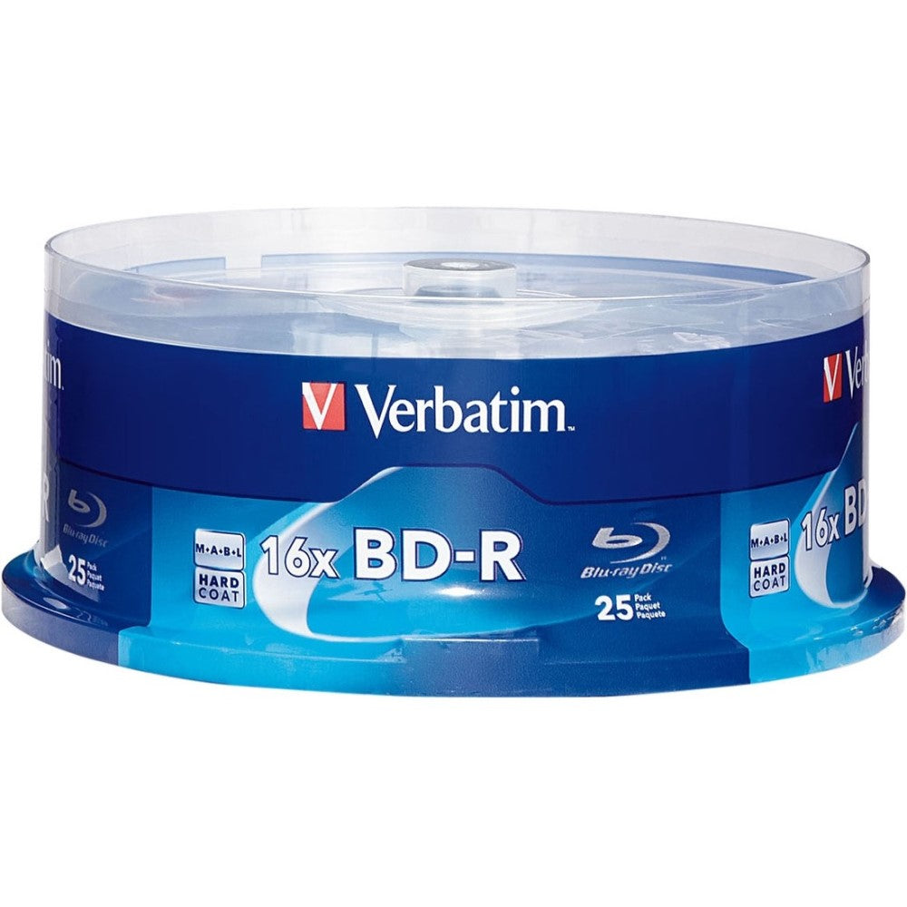 VER97457 VERBATIM BD-R BRANDED 25pk 25GB/6X WHITE LASER