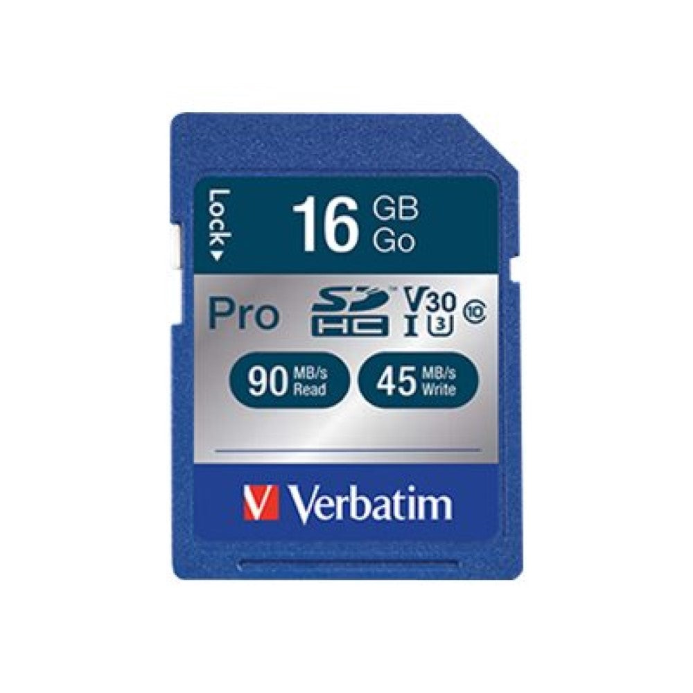 VER98046 VERBATIM Pro 600X SDHC 16GB CLASS10 MEMORY CARD