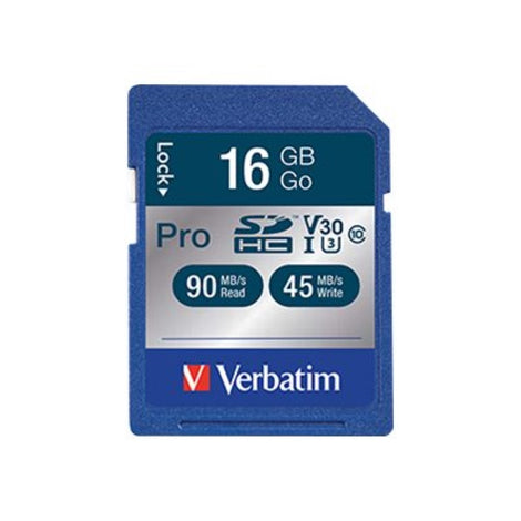 VER98046 VERBATIM Pro 600X SDHC 16GB CLASS10 MEMORY CARD