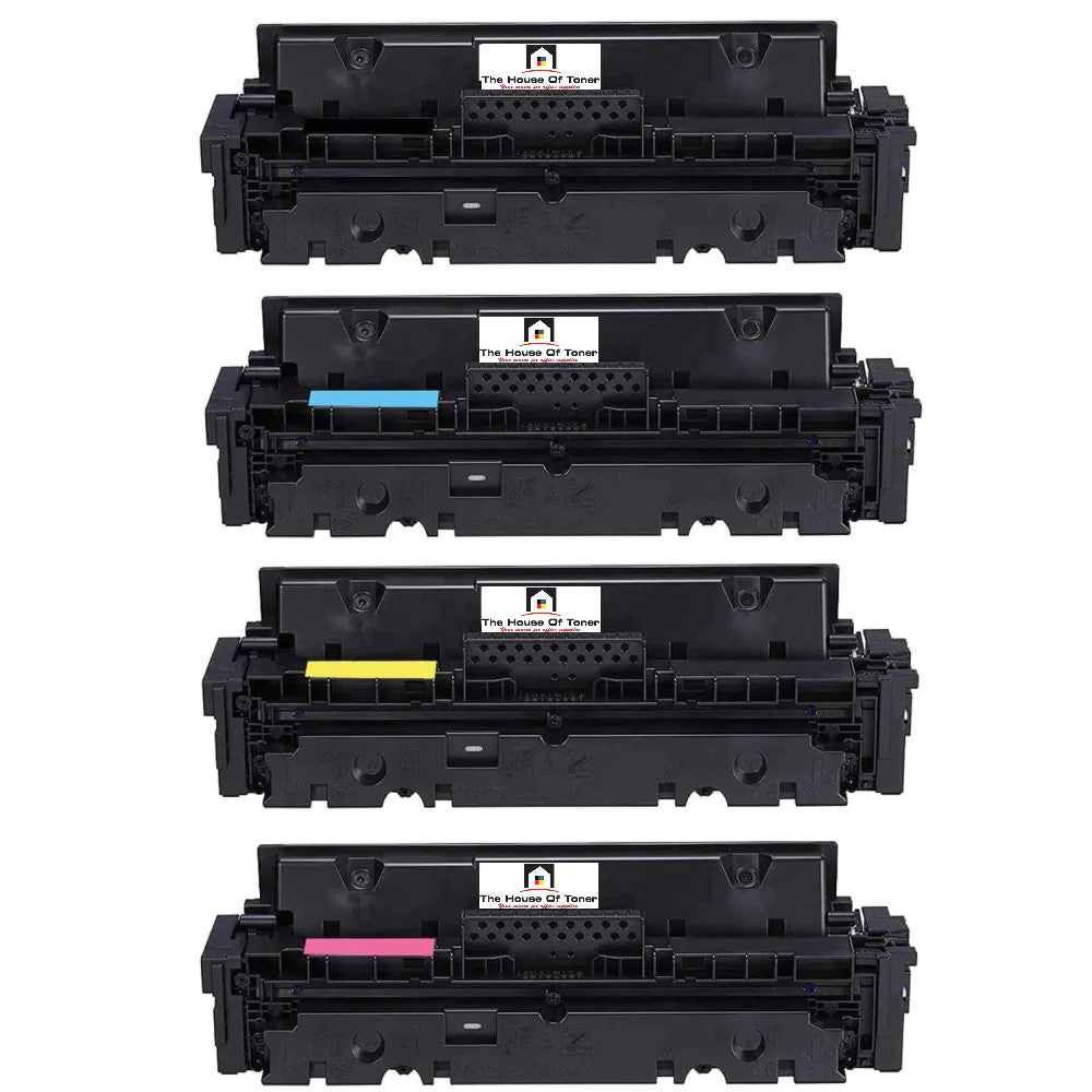 Compatible Toner Cartridge Replacement for HP W2020A, W2021A, W2022A, W2023A (HP 414A) Black, Cyan, Magenta, Yellow  (4-PACK)