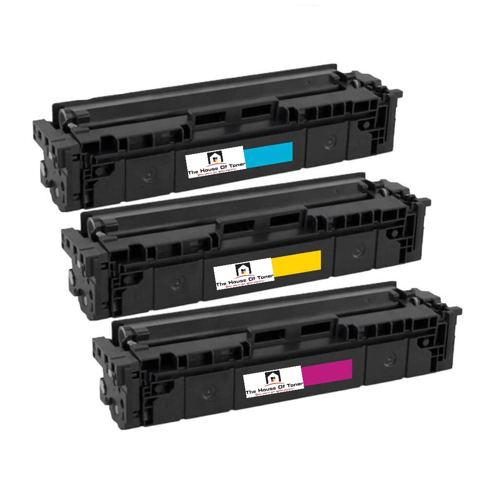 Compatible Toner Cartridge Replacement for HP W2111X, W2112X, W2113X (206X) High Yield Cyan, Yellow, Magenta (2.4K) 3-Pack