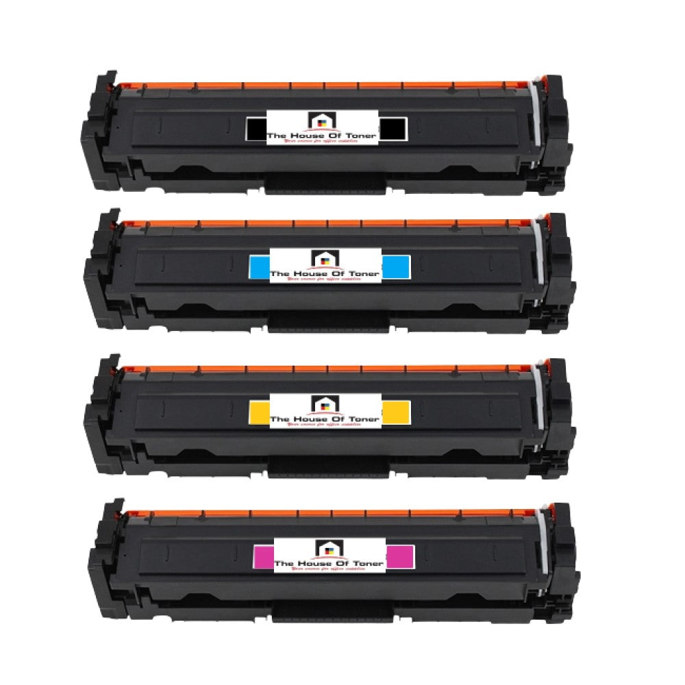 Compatible Toner Cartridge Replacement For HP W2310A, W2311A, W2312A, W2313A (215A) Black, Cyan, Yellow, Magenta (1050 YLD Black, 850 YLD Colors) 4-Pack