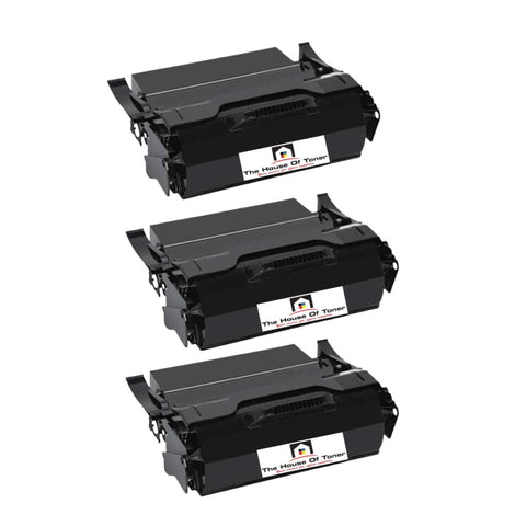 Compatible Toner Cartridge Replacement for Lexmark X651H21A (High Yield) Black (25K YLD) 3-Pack