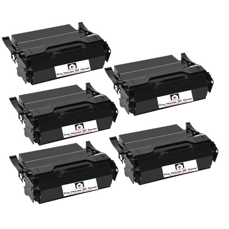 Compatible Toner Cartridge Replacement for Lexmark X651H21A (High Yield) Black (25K YLD) 5-Pack