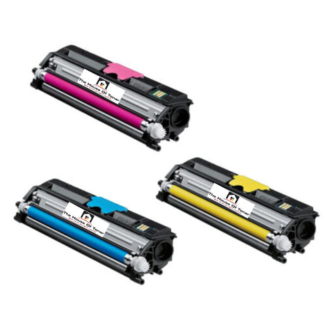 Compatible Toner Cartridge Replacement for KONICA MINOLTA A0V306F, A0V30CF, A0V30HF (Cyan, Magenta, Yellow) 2.5K YLD (3-Pack)