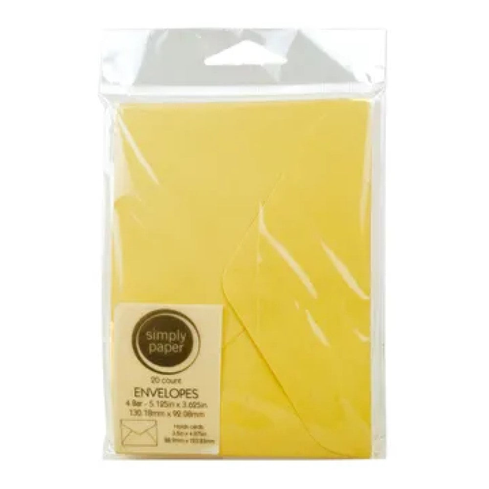AF556 20 Count Light Yellow Envelope