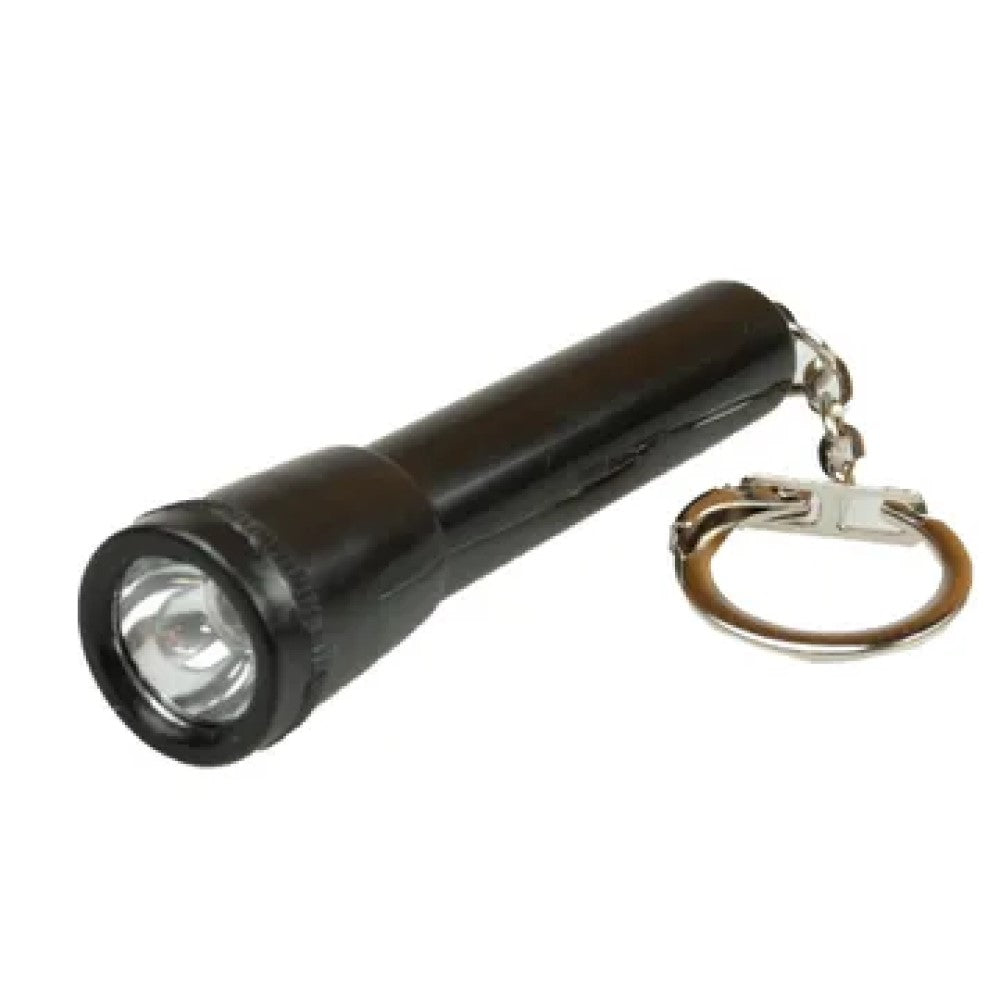BH830 Black Flashlight with Key Chain