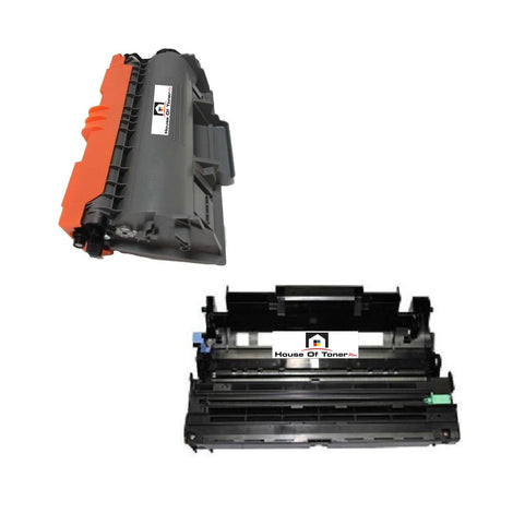 Compatible Toner Cartridge And Drum Unit Replacement For BROTHER 1) TN750/1) DR720 (TN-750/DR-720) 2 PACK
