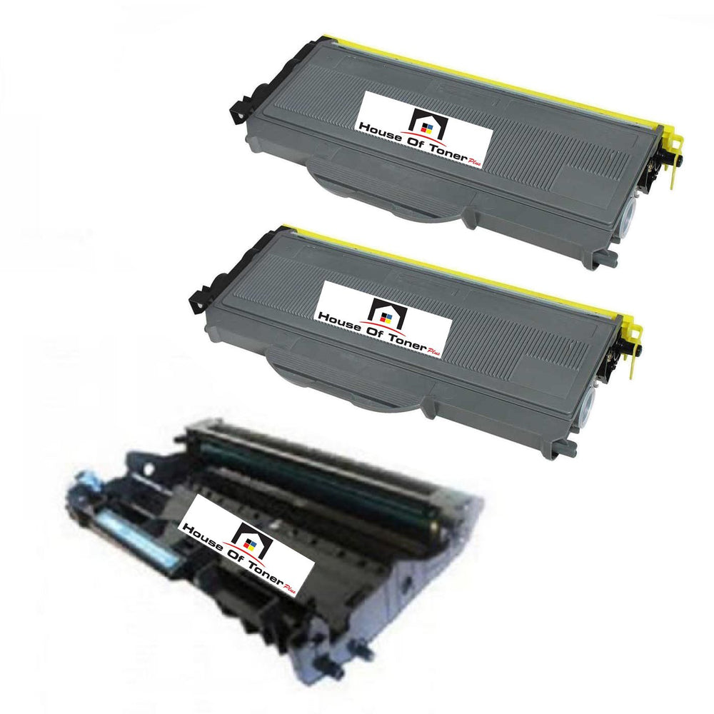 Compatible Toner Cartridge and Drum Unit Replacement for BROTHER  2) TN360/1) DR360 (COMPATIBLE) 3 PACK