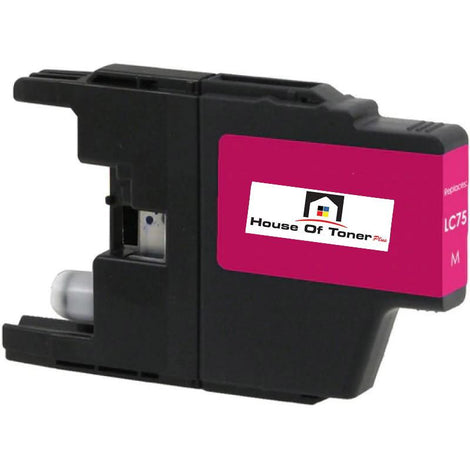 Compatible Ink Cartridge Replacement for BROTHER LC75M (LC-75M) Magenta (600 YLD)
