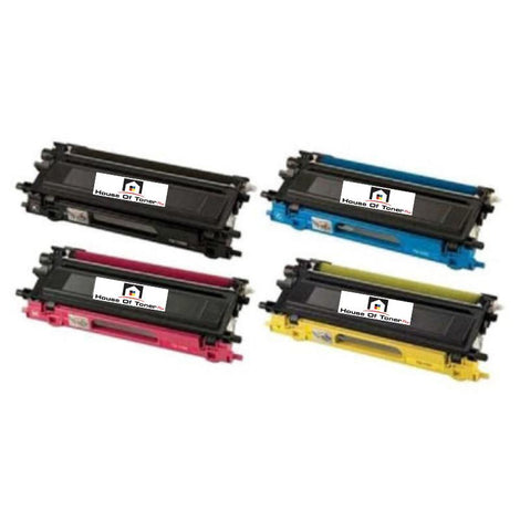 Compatible Toner Cartridge Replacement for BROTHER 1) TN115BK/1) TN115C/1) TN115Y/1) TN115M (TN-115BK; TN-115C; TN-115M; TN-115Y) Black, Cyan, Magenta, Yellow (4 Pack)