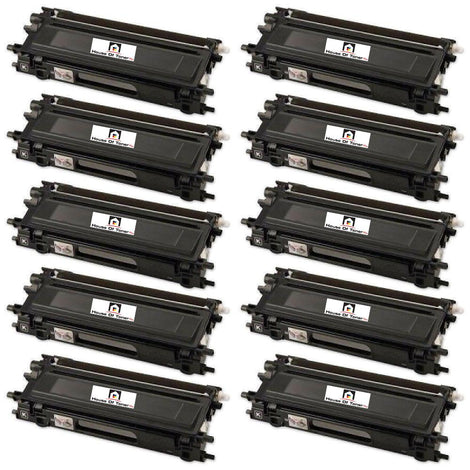 Compatible Toner Cartridge Replacement for BROTHER TN210BK (COMPATIBLE) 10 PACK