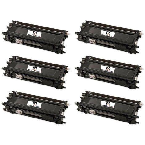 Compatible Toner Cartridge Replacement for BROTHER TN210BK (COMPATIBLE) 6 PACK