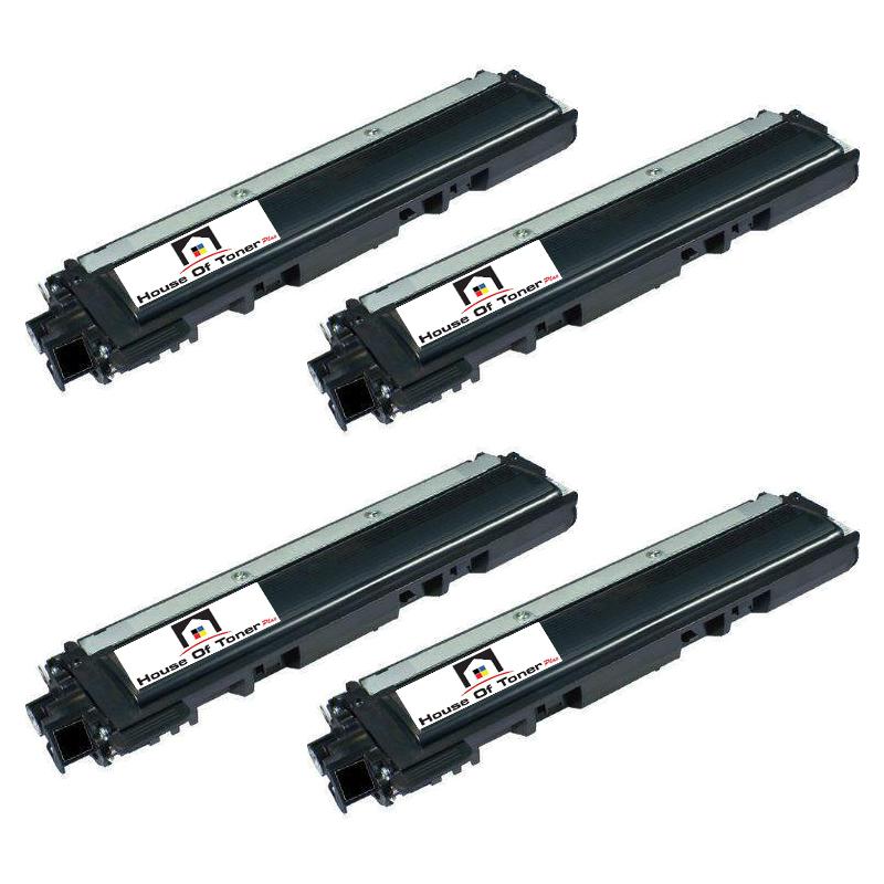 Compatible Toner Cartridge Replacement for BROTHER TN221BK (TN-221BK) Black (4-Pack)