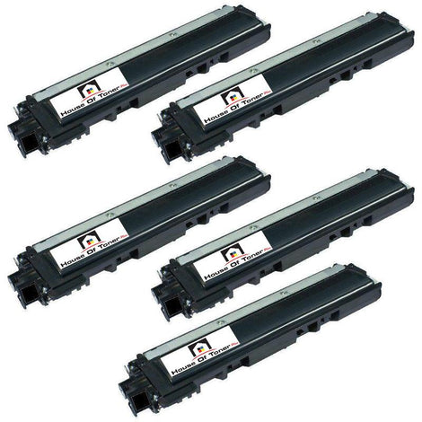 Compatible Toner Cartridge Replacement for BROTHER TN221BK (TN-221BK) Black (5-Pack)