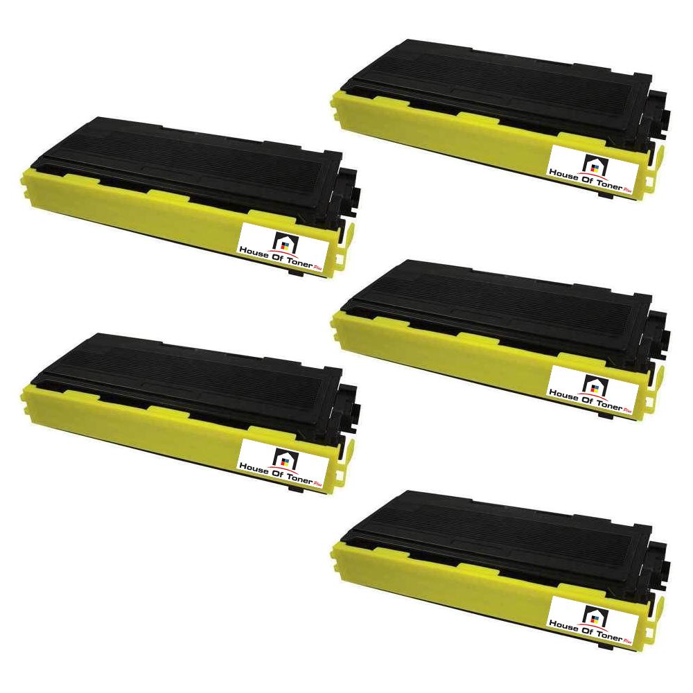 Compatible Toner Cartridge Replacement for BROTHER TN350 (TN-350) Black (5-Pack)