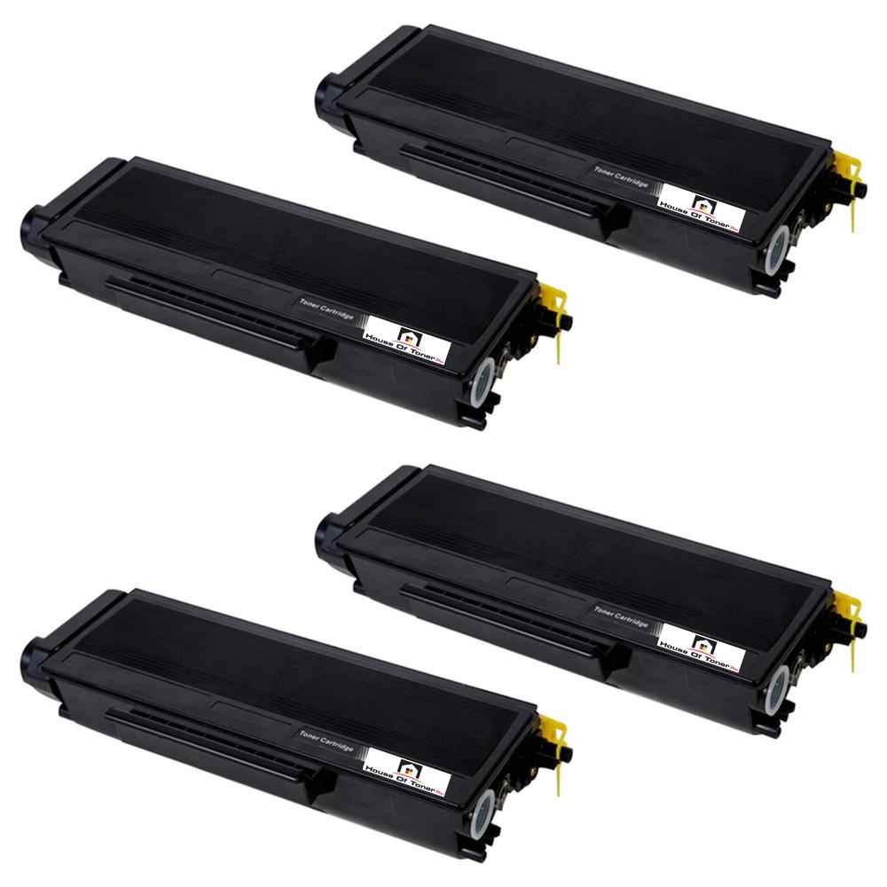 Compatible Toner Cartridge Replacement For BROTHER TN580 (TN-580) High Yield Black (4-Pack)