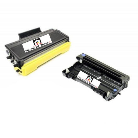 Compatible Toner Cartridge And Drum Unit Replacement For BROTHER TN650/DR620 (TN-650/DR-620) Black (2-Pack)