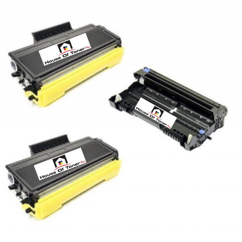 Compatible Toner Cartridge And Drum Unit Replacement For BROTHER TN650/DR620 (TN-650/DR-620) Black (3-Pack)