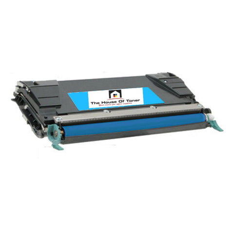 Compatible Toner Cartridge Replacement for LEXMARK C5242CH (High Yield Cyan) 5K YLD