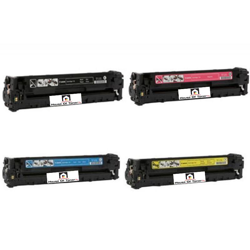 Compatible Toner Cartridge Replacement for Canon 1979B001AA, 1978B001AA, 1977B001AA, 1980B001AA (116) Black, Cyan, Magenta, Yellow (4-Pack)