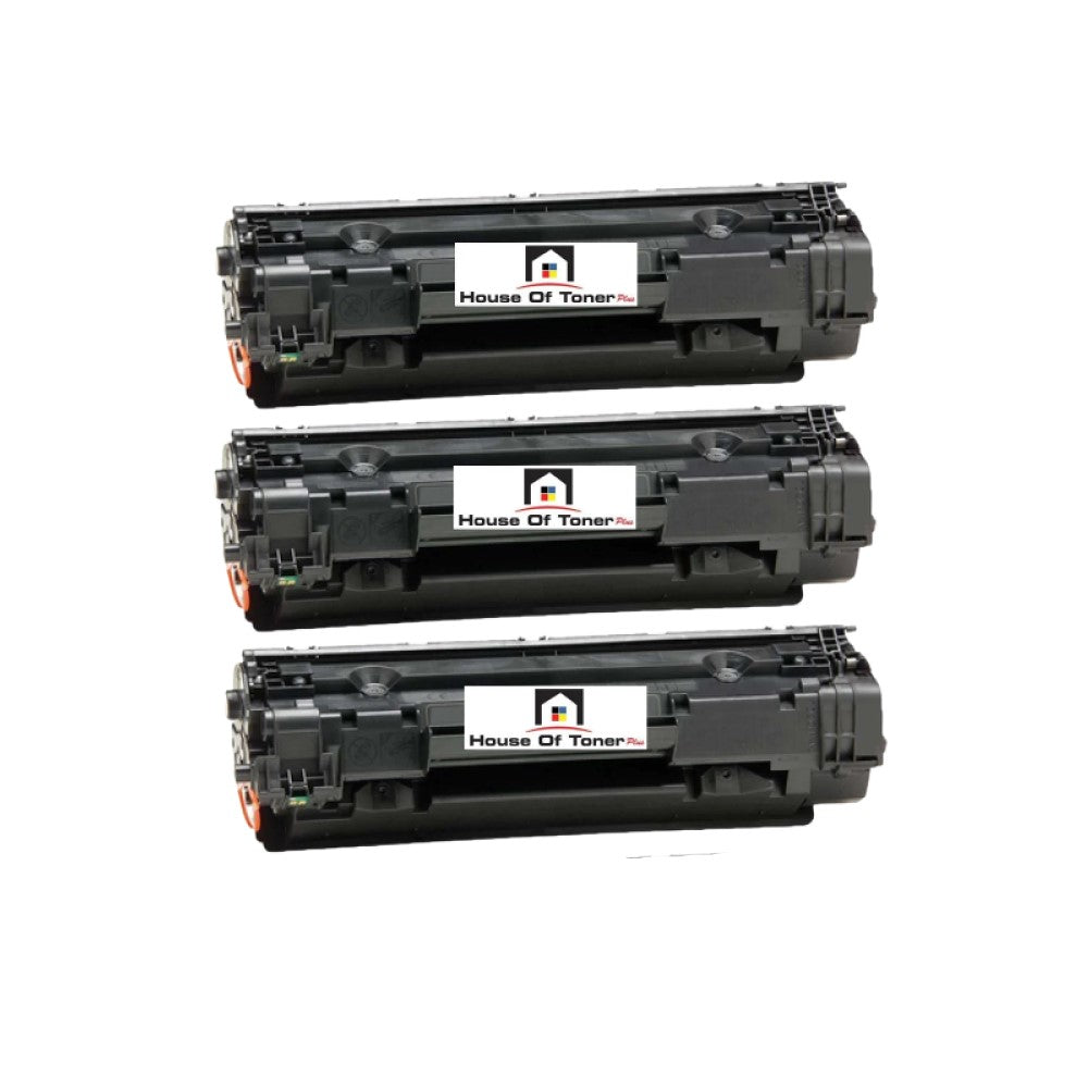 Compatible Toner Cartridge Replacement For HP CB435A (35A) Black (1.5K) 3-Pack