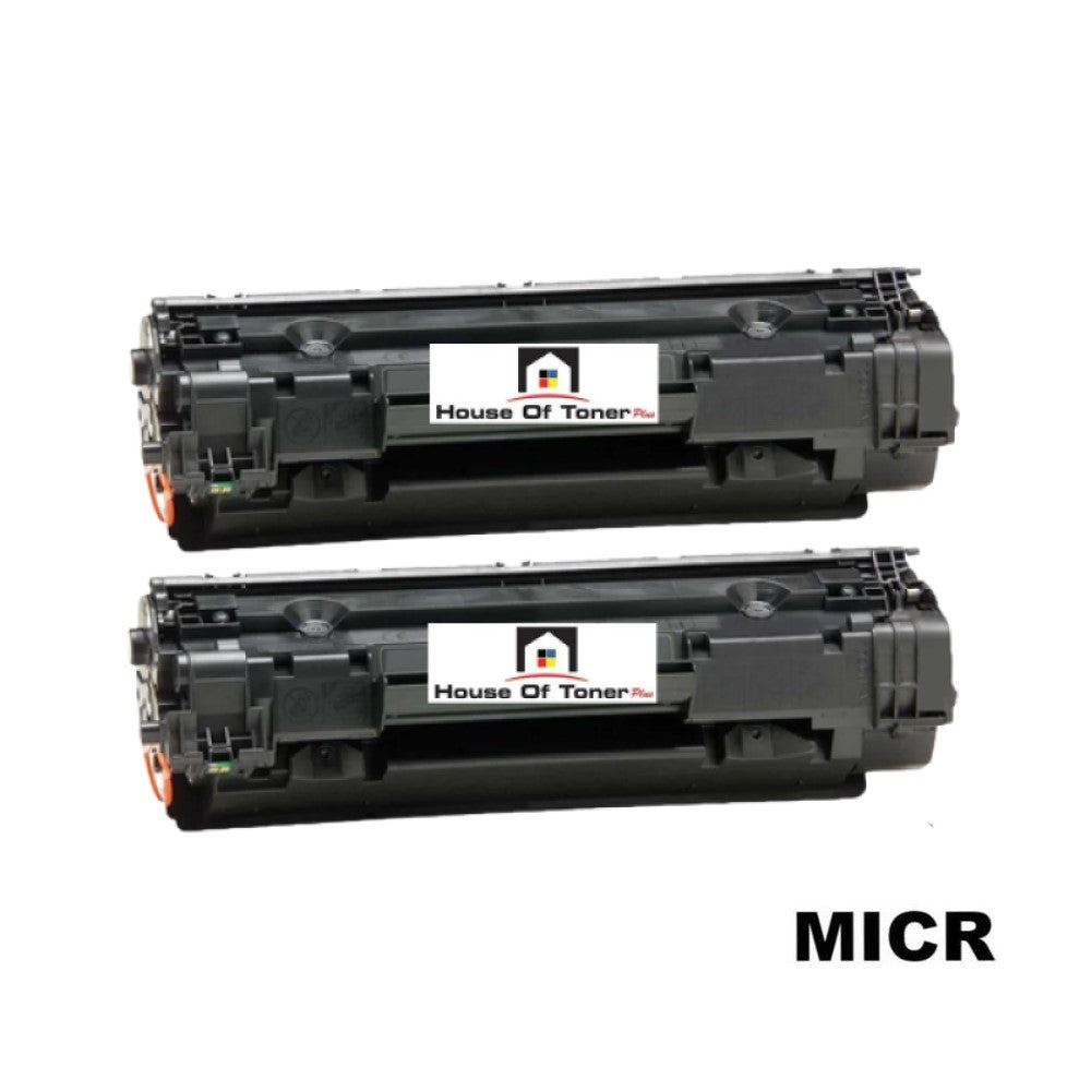 Compatible Toner Cartridge Replacement For HP CB435A (35A) Black (1.5K YLD) W/MICR (2-Pack)