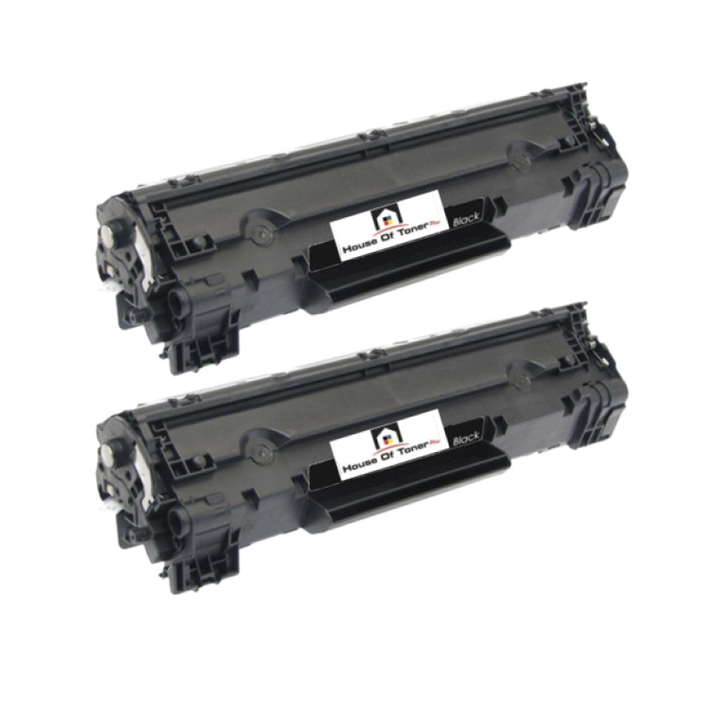 Compatible Toner Cartridge Replacement For HP CB436A (36A) Black (2K YLD) 2-Pack