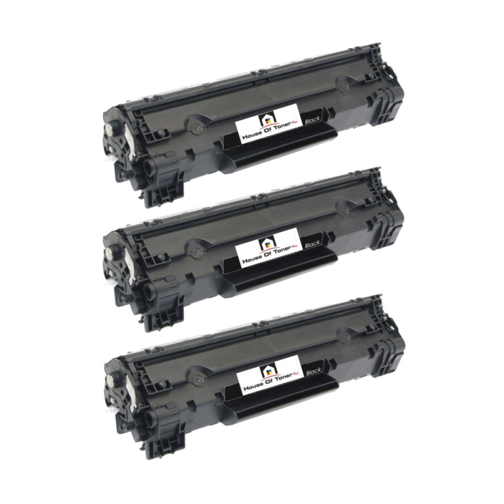 Compatible Toner Cartridge Replacement For HP CB436A (36A) Black (2K YLD) 3-Pack
