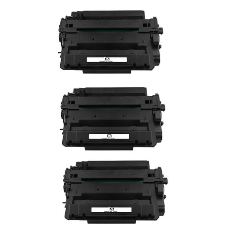 Compatible Toner Cartridge Replacement for HP CE255XJ (55X) High Yield Black (18K YLD) Jumbo (3-Pack)