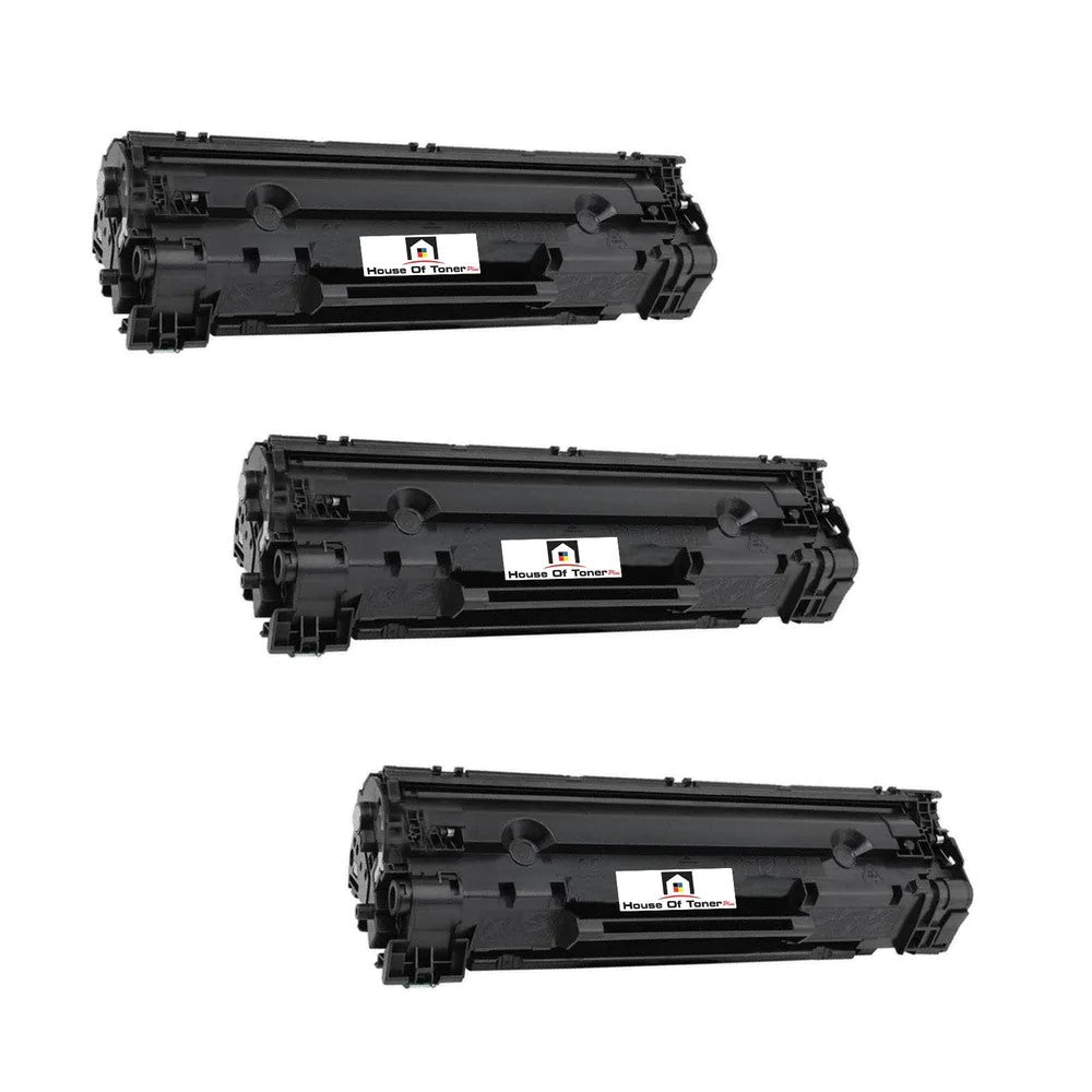 Compatible Toner Cartridge Replacement for HP CE285A (85A) Black (3K) Jumbo (3-Pack)