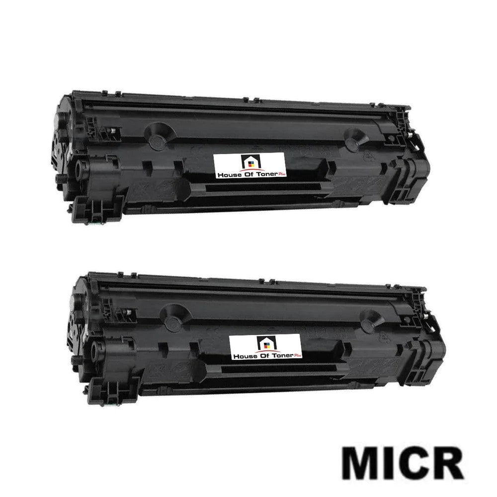 Compatible Toner Cartridge Replacement for HP CE278A (78A) Black (2.1K)  W/MICR (2-Pack)