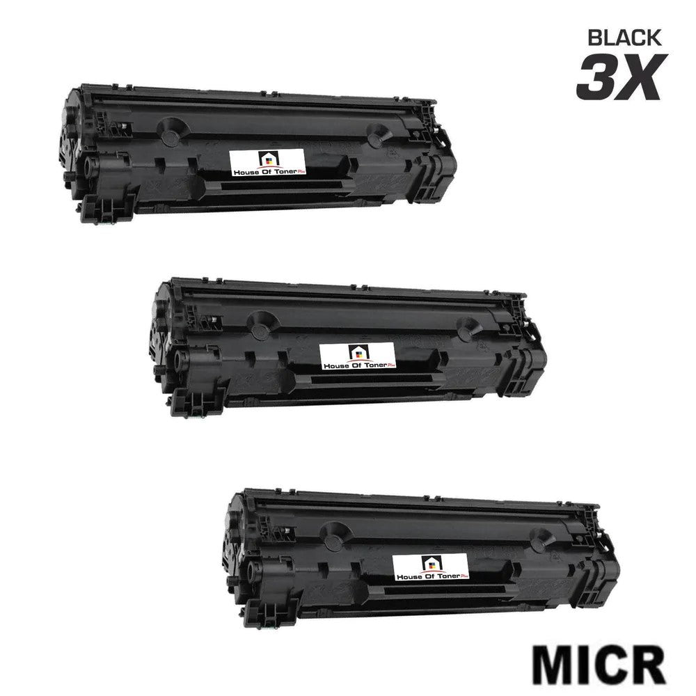 Compatible Toner Cartridge Replacement for HP CE278A (78A) Black (2.1K)  W/MICR (3-Pack)