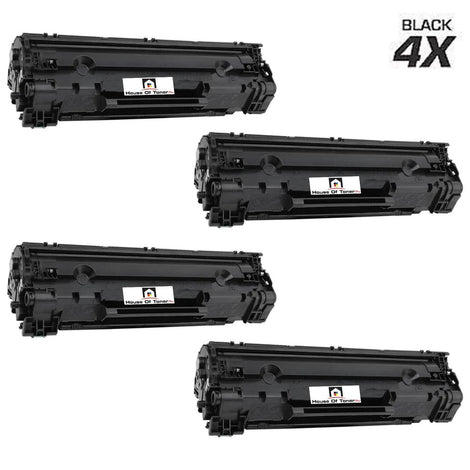 Compatible Toner Cartridge Replacement for HP CE278AJ (78A) Black (3.1K YLD) Jumbo (4-Pack)