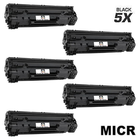 Compatible Toner Cartridge Replacement for HP CE278A (78A) Black (2.1K)  W/MICR (5-Pack)